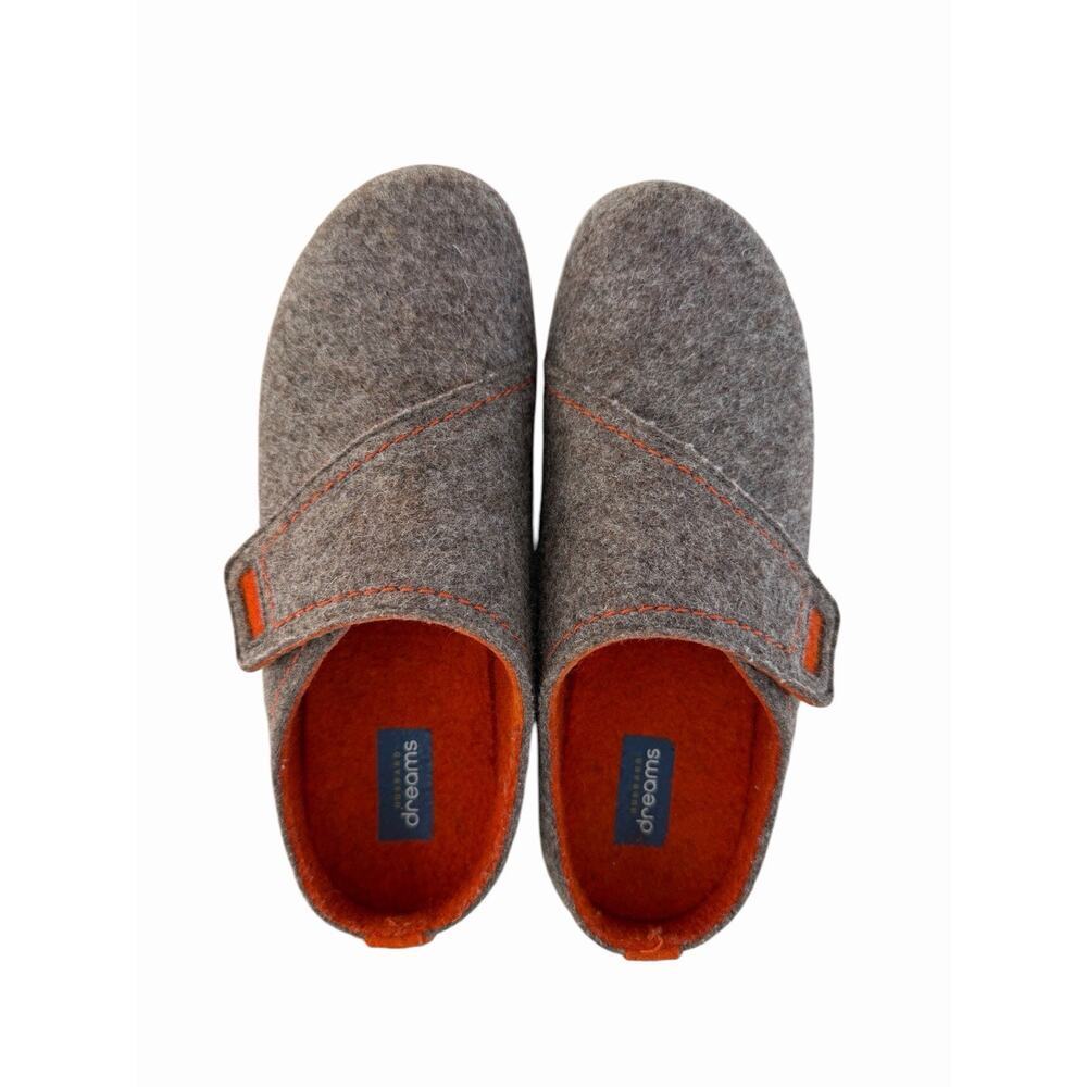 SAMUEL HUBBARD Dreams Adjustable Clog Shoes Womens Brown 100% Wool 7.5M Comfort